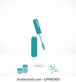 Mascara vector icon, flat design best vector icon