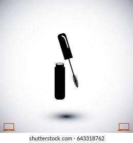Mascara vector icon, flat design