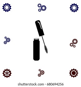 Mascara vector icon, flat design best vector icon