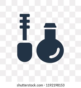 Mascara vector icon isolated on transparent background, Mascara transparency concept can be used web and mobile