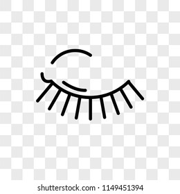 Mascara vector icon on transparent background, Mascara icon