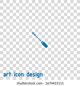 mascara vector icon on white background