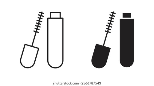 Mascara vector line icon illustration