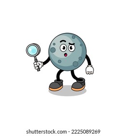 Mascot of asteroid searching , character design