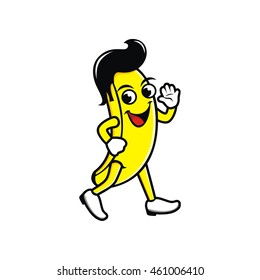 Mascot of banana illustration vector