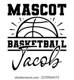 
Mascot Basketball Jacob T shirt Design