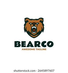 Mascot Bear Logo Design 1