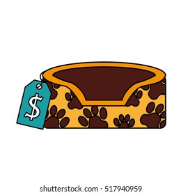 mascot bed isolated icon vector illustration design