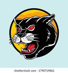 The Mascot Black Puma head With