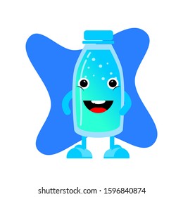 mascot bottle that is dancing