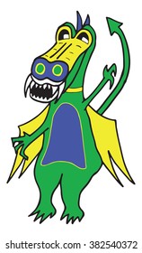 mascot brazila vector illustration