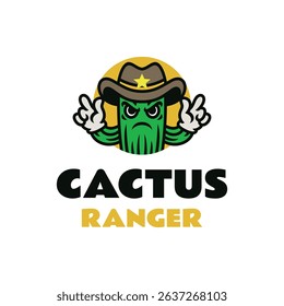 Mascot Cactus Logo Design 1
