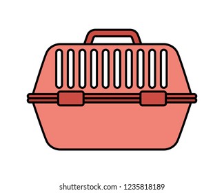 mascot cage on white background