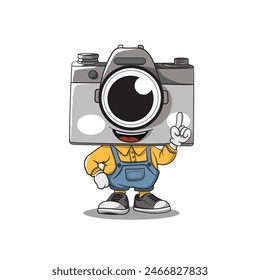 mascot of camera, photography logo vector