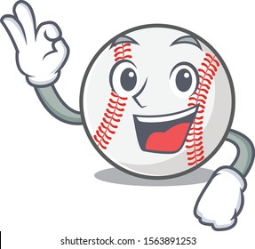 Mascot cartoon baseball the in okay shape