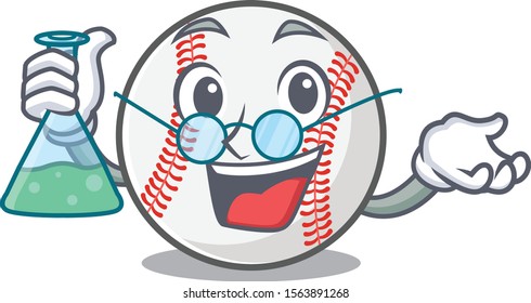 Mascot cartoon baseball the in professor shape