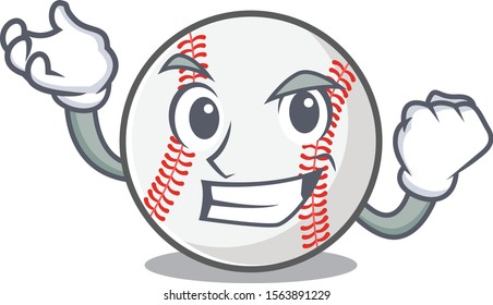 Mascot cartoon baseball the in successful shape