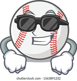 Mascot cartoon baseball the in super cool shape