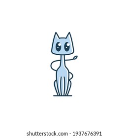 mascot cat logo vector modern simple character unique designs