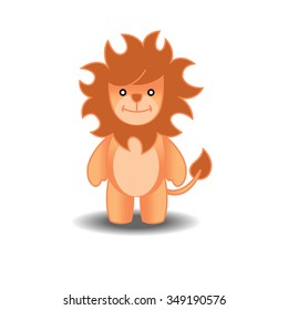 mascot character of lion vector illustration