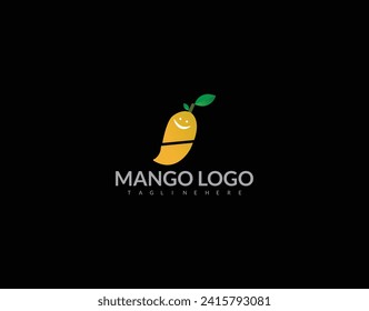 Mascot character of mango, cute style design for t shirt, sticker, logo element victor illastration.