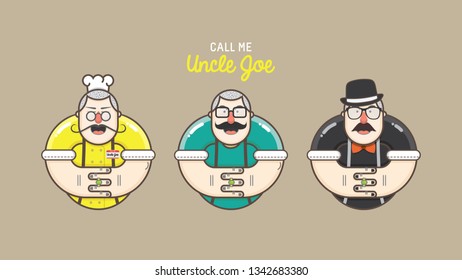 Mascot Character Uncle Joe