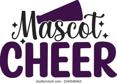 Mascot Cheer SVG Printable Vector Illustration