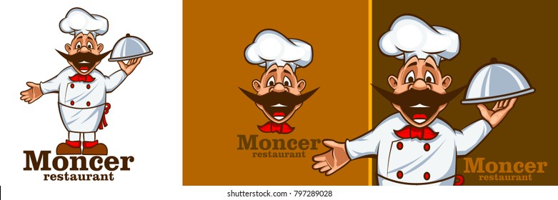 Mascot Chef Character logo illustration