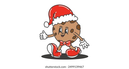 mascot chirstmas illustration vector logo cartoon