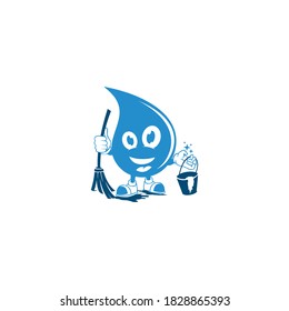  mascot for Cleaning Logo Design image
