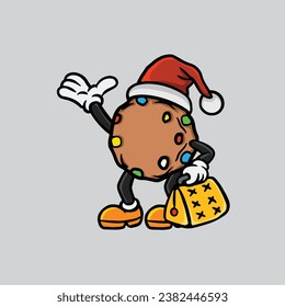 mascot cookie fruit smoking joint and hold nug from weed cannabis bud flower marijuana