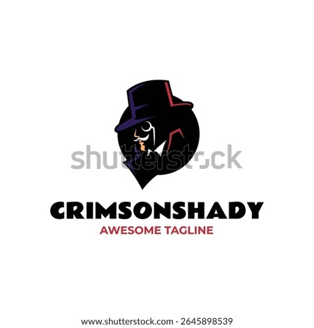 Mascot Crimson Shady Logo Design