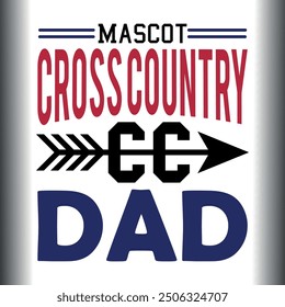 Mascota Cross country cc papá, Cross Country archivos de corte para todo su trabajo de elaboración, diseño de equipo de campo a través, ideal para la camiseta