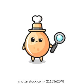 the mascot of cute fried chicken as a detective , cute style design for t shirt, sticker, logo element