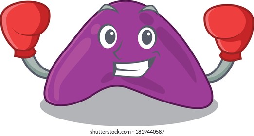 Mascot design of adrenal as a sporty boxing athlete