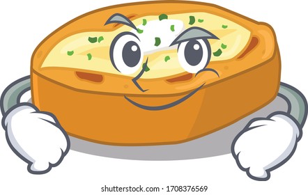 A mascot design of baked potatoes having confident gesture