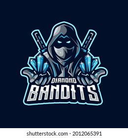 Diseño de mascota, vector del logotipo de salida