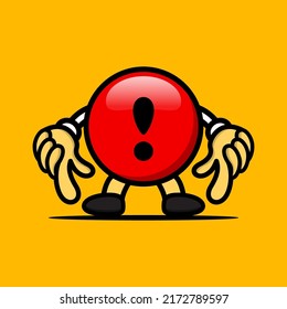 Mascot design illustration collection Warning signs. Mascot logo type Warning signs are suitable for Police, highway supply stores, highway companies, road enthusiasts or the road community.