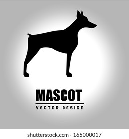 mascot design over gray  background vector illustration  