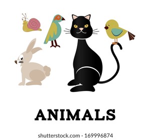 mascot design over white background vector illustration  