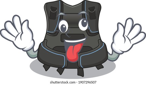 A mascot design of scuba buoyancy compensator having a funny crazy face
