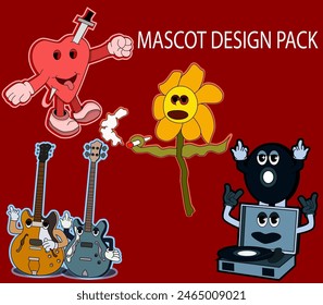 mascot design for stickers, labels and tags for your brand used in groceries, discounts and packaging