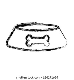 mascot dish with bone