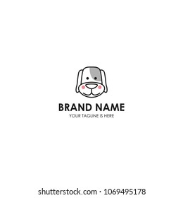 mascot dog logo cute