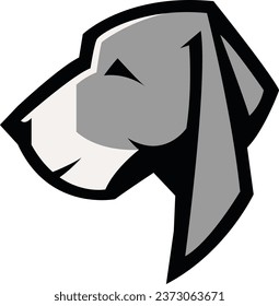 Mascot Dog Logo Design, Dog sport logo vector , Dog head illustration vector drawing, Mascot Brave Dog Logo design any kind of graphic work, using the concept of a Dog's head, Esport game logo icon