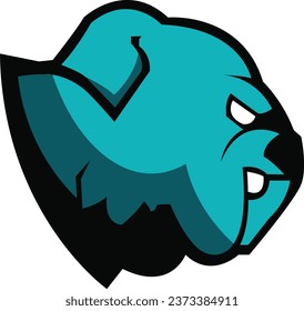 Mascot Dog Logo Design, Dog sport logo vector , Dog head illustration vector drawing, Mascot Brave Dog Logo design any kind of graphic work, using the concept of a Dog's head, Esport game logo icon