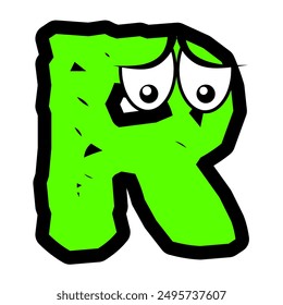mascot doodle alphabet for illustration and graphic design