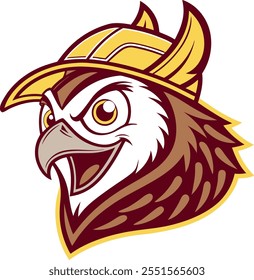 Mascot Eagle Head, Eagle Head Logo style, vector art illustration 