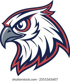 Mascot Eagle Head, Eagle Head Logo style, vector art illustration 