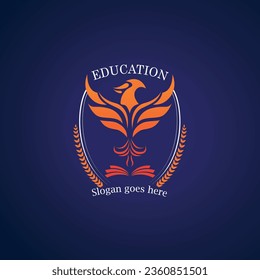 Mascot Educational Logo Design Template